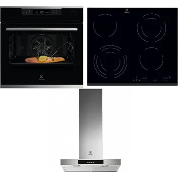 Set domácích spotřebičů ELECTROLUX KOBCS31X + ELECTROLUX EHF6343FOK + ELECTROLUX LFT426X