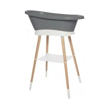 koupací vanička Bébé Jou sada digitální vaničky a stojanu Sense Edition - Griffin Grey/White