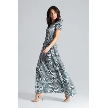 Dámské šaty Dlouhé šaty s krátkými rukávy.L042 Pattern Velikost: S, Barva (Varianta): 105