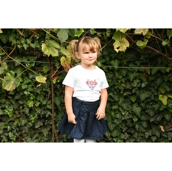 Chlapecké tričko Dětské triko s krátkým rukávem Kuba Barva: bílá, Velikost: 7-8 let, Barva výšivky: barevná