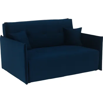 Obývací pokoj Tempo Kondela Rozkládací 3-sed, pařížská modrá látka Riviera, ALANA