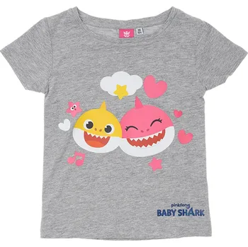 Dívčí tričko Baby Shark TRIČKO BABY SHARK, šedé Velikost: 116