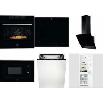 Set domácích spotřebičů ELECTROLUX KOBCS31X + ELECTROLUX EIV634 + ELECTROLUX LFV616K + ELECTROLUX LMS2203EMX + ELECTROLUX EEA27200L + ELECTROLUX LNT3LF18S