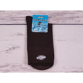 Pánské ponožky české ponožky Props COMFORT jednobarevné HNĚDÉ velikosti ponožek: 29-30 ( EUR vel. 43-45)