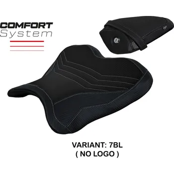 Moto sedlo TPZ Italia Potah sedla Yamaha R1 (15-25) Kagran comfort model potah sedla: bez loga 7BL (black)