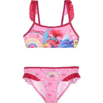 Dívčí plavky PLAVKY TROLLOVÉ > varianta 1899 malinový lem Barva: 1899 malinový lem, Velikost: 110