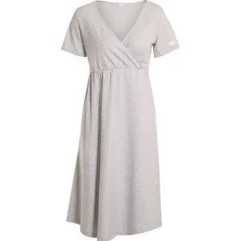 Dámská noční košile Moniel košilka/šaty kojící Dots - Šedá, vel. L