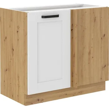 Kuchyňská skříňka Spodní skříňka rohová LUNA artisan/bílá matná MDF 105 ND 1F
