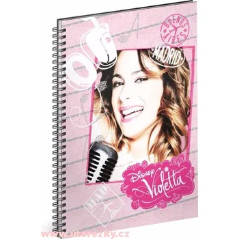 Sešit Spirálový blok Violetta – Music, nelinkovaný, A5 > varianta 001-Music