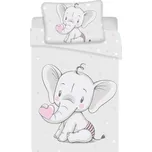 JERRY FABRICS Povlečení do postýlky Sloník baby 100-135, 40-60 > varianta Sloník baby