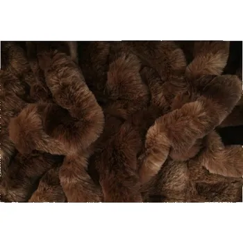 Kožešina, králík de luxe 20mm, hnědý melír , látky, metráž