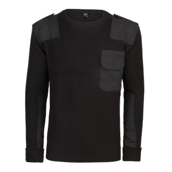 Pánský svetr Svetr Brandit BW Pullover černý - 4XL