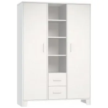 Šatní skříň Faktum Třídílná skříň Némó - White