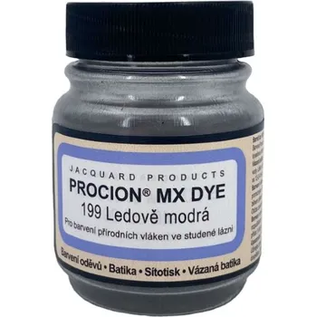 Speciální výtvarná barva Jacquard Reaktivní barvy na batikování Procion MX 19g ledově modrá 199