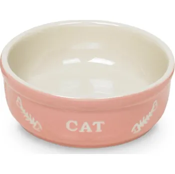 Miska pro psa Nobby Cat keramická miska 13,5 cm růžová 250ml
