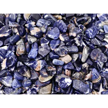 Drahý kámen Magieprirody.cz Tromlovaný kámen Sodalit M velikost 20 - 30 mm - Brazílie #443 Množství: 1ks