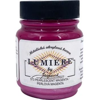 Vodová barva Jacquard Metalické Barvy Lumiere 573 perlová magenta