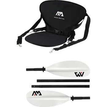 Sada pro pádlování v sedě - kajakové pádlo Aqua Marina KP1 + sedačka Aqua Marina