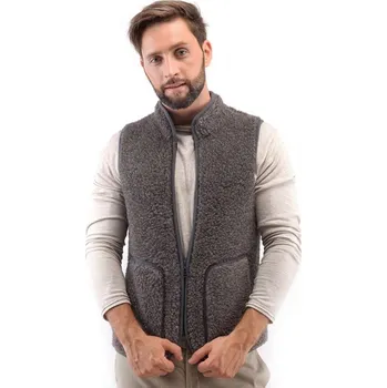 Pánská vesta Pánská vesta z ovčí vlny Rudi velikost 3XL tmavě šedá, Barevné varianty Tmavě šedá, Velikosti XXXL 200-100-00274