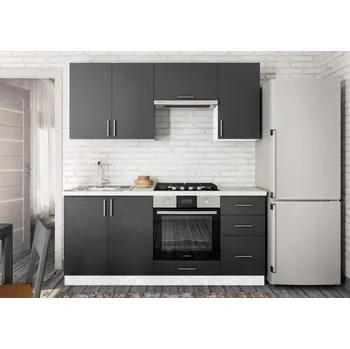 Kuchyňská linka Casarredo Kuchyně FELIPE A 180 bílá/antracit