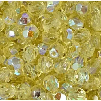 Korálek Korálky broušené/ohňovky - žlutá světlá AB lesk > Ø3mm (20g)