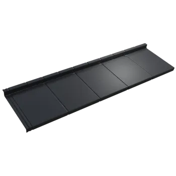 Střecha Plechová střešní krytina Satjam Flat Plus Povrchová úprava: Purmax PUX, Barva krytiny: Antracit (RAL 7016)