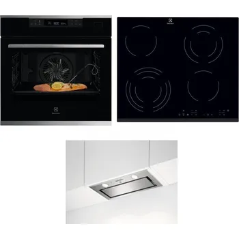 Set domácích spotřebičů ELECTROLUX KOBCS31X + ELECTROLUX EHF6343FOK + ELECTROLUX LFG716X
