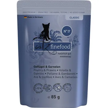 Krmivo pro kočku catz finefood No. 17 drůbež a krevety 16 × 85 g