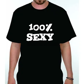 Ostatní Pánské vtipné tričko - 100% sexy - L