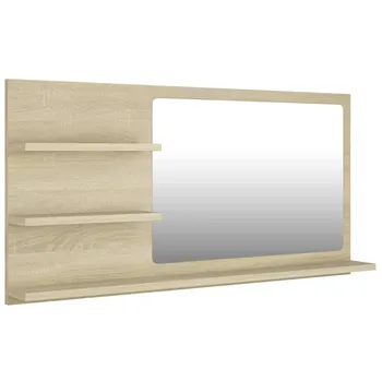 Zrcadlo Koupelnové zrcadlo 90 x 10,5 x 45 cm 3 poličky