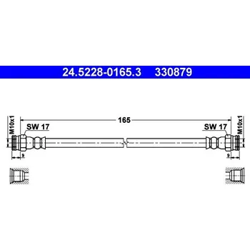 Brzdová hadice Brzdová hadice ATE 24.5228-0165.3