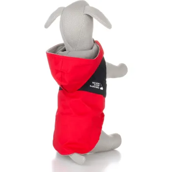 Obleček pro psa Vsepropejska Sindra zimní bunda pro psa Barva: Červená, Délka zad (cm): 40, Obvod hrudníku: 52 - 58 cm