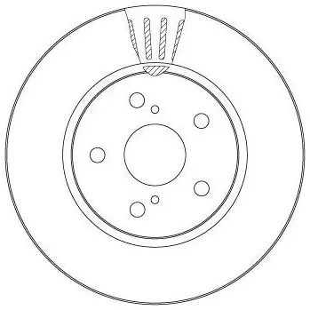 Brzdový kotouč Brzdový kotouč TRW DF6986S