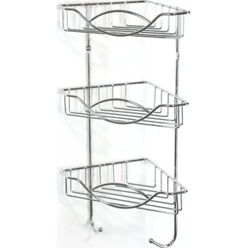 Drátěná polička, 17,5 × 17,5 × 43,5 cm