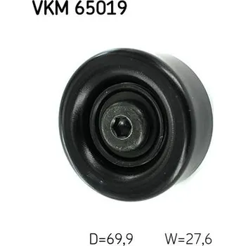 Vratná/vodicí kladka, klínový žebrový řemen SKF VKM 65019