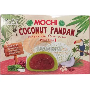 Bonbon BAMBOO H. Mochi rýžové koláčky - Kokos,Pandan,Červená fazole 180g