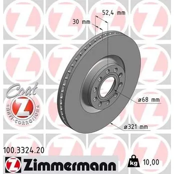 Brzdový systém Brzdový kotouč ZIMMERMANN 100.3324.20