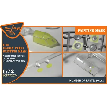 Plastikový model Clear Prop models 1/72 I-16 early Painting Mask (CL.PROP)