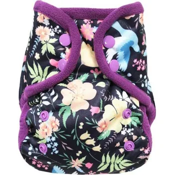 Plenkové kalhoty Breberky svrchní novorozenecké kalhotky Mini s křidélky - Noční pohádka