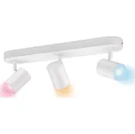 WiZ Colors 8719514551916 LED stropní bodové svítidlo Imageo 3x5W | GU10 | 1050lm | 2200-6500K | RGB - stmívatelné, bílá + sada - Trio LED žárovka 2x10W | E27 | 3000K | 806lm