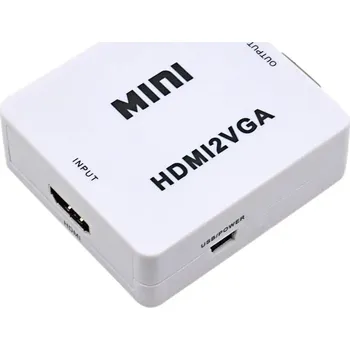 Video redukce PSko Převodník HDMI2VGA - převodník HDMI na VGA - bílý, nový 7188