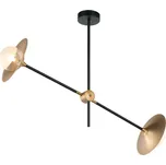 ACA Lighting stropní svítidlo 2XG9 mosaz/černá kov + sklo 85X20XH51CM LAYLA HL4322C84BB