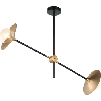 ACA Lighting stropní svítidlo 2XG9 mosaz/černá kov + sklo 85X20XH51CM LAYLA HL4322C84BB