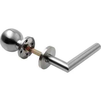 Dveřní kování Kování FAB AHW500 koule-klika L, kulatá rozeta, nerez, pravé