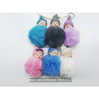 Žertovný předmět Klíčenka Plyš. koule - miminko cena za 1ks