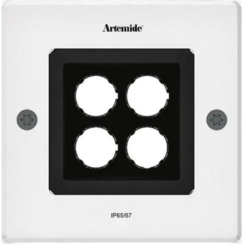 Venkovní osvětlení Artemide Ego 150 downlight čtverec 38d 3000K hliník IK09 T4065WFLW00