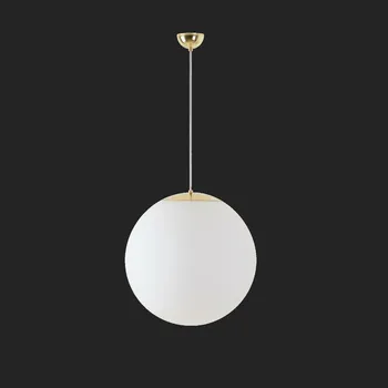 OSMONT ISI70828 ISIS S4 PM-M závěsné plastové svítidlo mosaz leštěná / bílá IP40 4000 K 41W LED nouzové kombinované 3 h