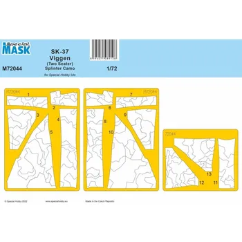 Plastikový model Special hobby 1/72 SK-37 Viggen two-seat Splinter CAMO mask