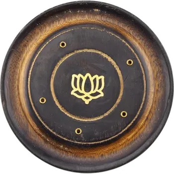 Vonná tyčinka Stojánek na vonné tyčinky talířek antik Lotos 10 cm