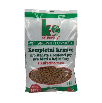 Krmivo pro psa K-9 Selection Growth 1 kg (+ SLEVA po registraci/přihlášení)